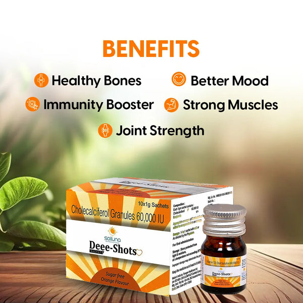 Dee Shots Vitamin D Shots for Strong Bones and Better Immunity