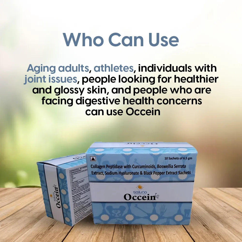 Occein - Collagen Supplement For Healthy Skin, Nails, Hair, & Bones - Anti-Aging Supplement - 10 Sachets