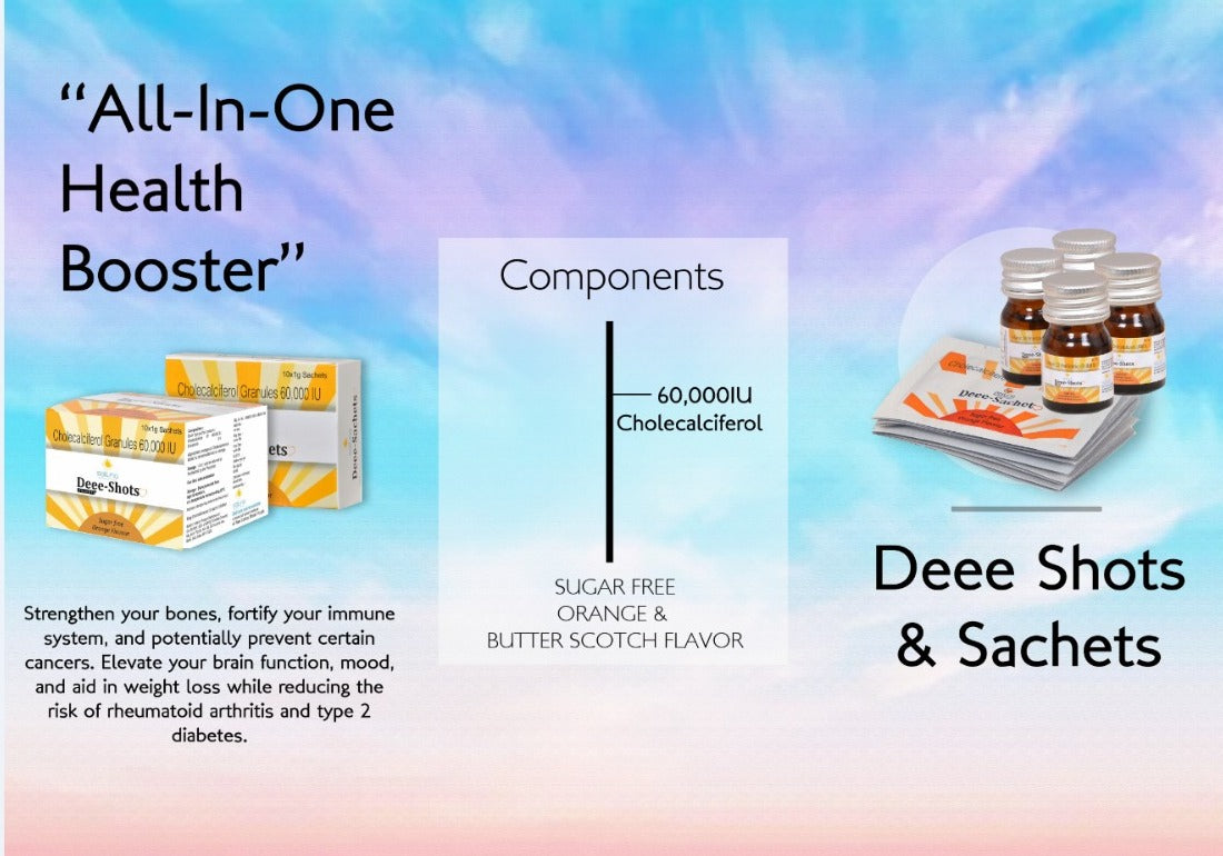 Deee Sachets - Instant Vitamin D Dose for Strong Bones & Immunity