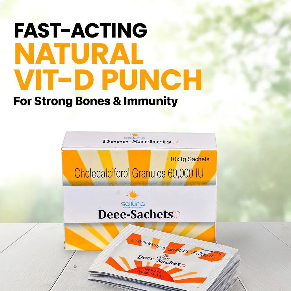 Deee Sachets - Instant Vitamin D Dose for Strong Bones & Immunity