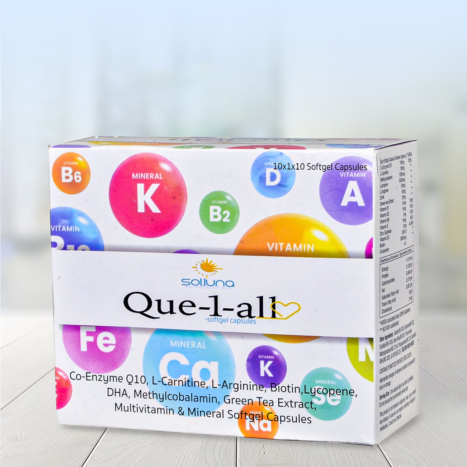 Que-1-All - Complete Healthcare Supplement | All-in-one Health Pack with Coenzymes and Multivitamins