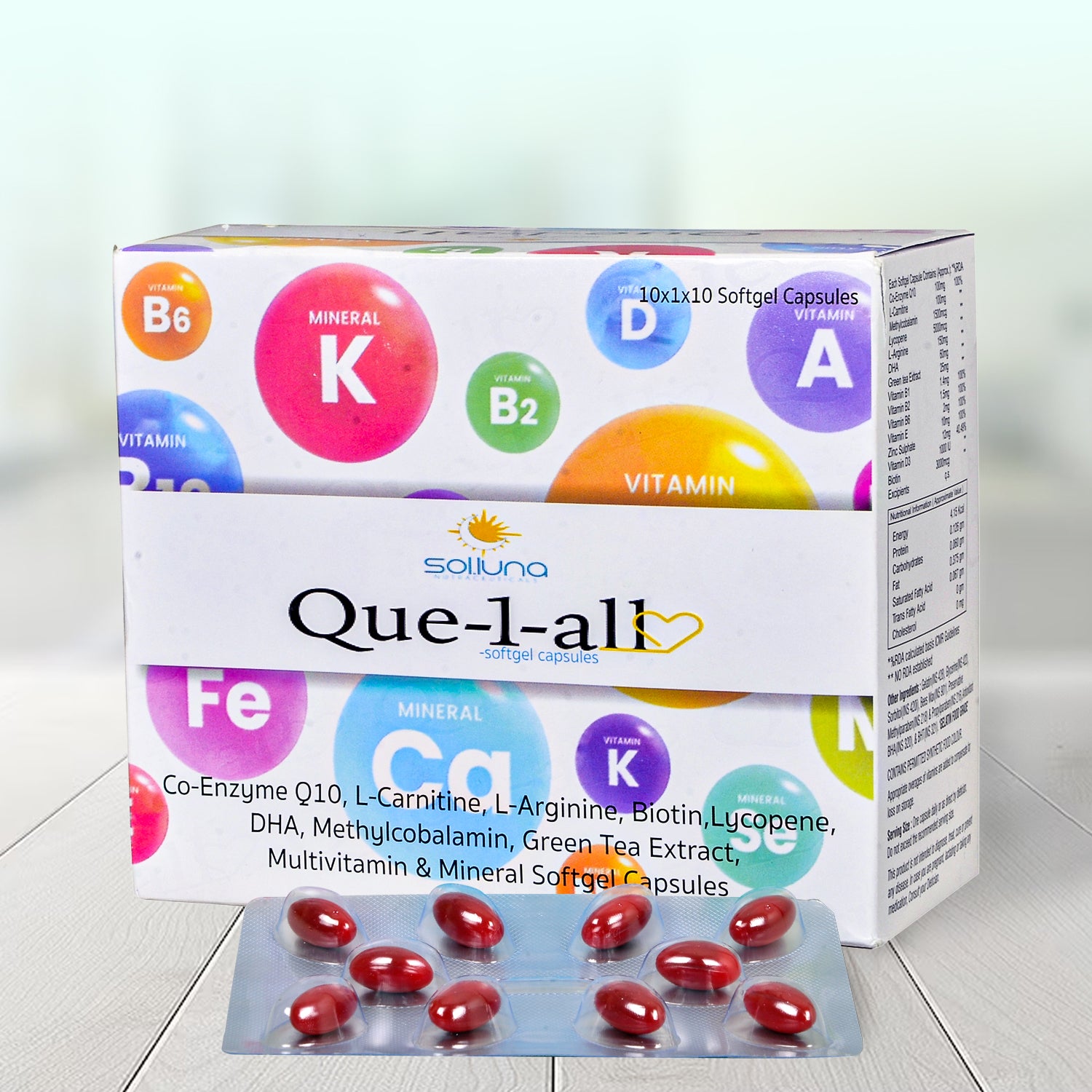 Que-1-All - Complete Healthcare Supplement | All-in-one Health Pack with Coenzymes and Multivitamins