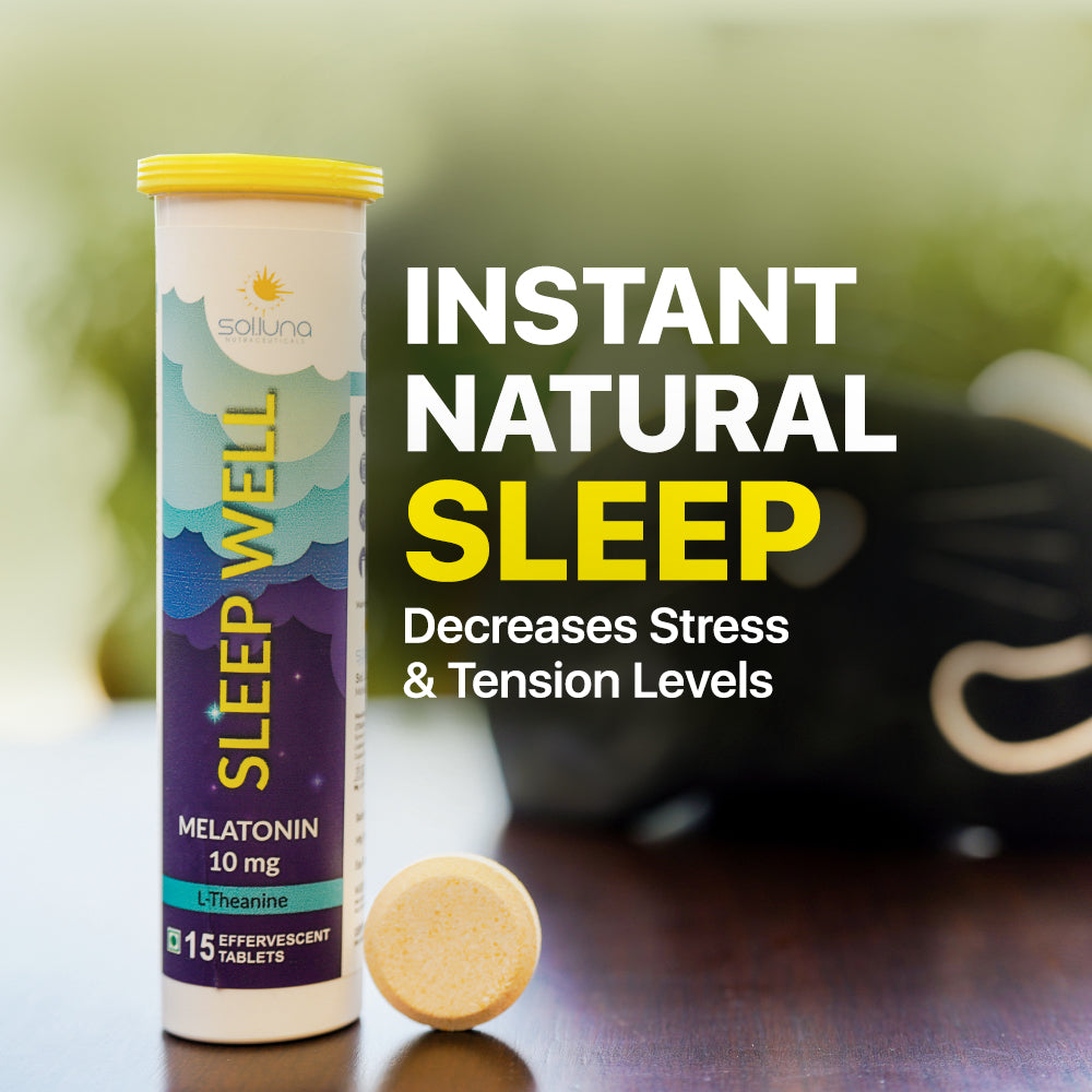 Sleep Well Effervescent Tablets | Deep & Restful Sleep in 30 Minutes With Melatonin